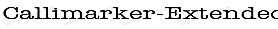 Callimarker-Extended Normal字体转换